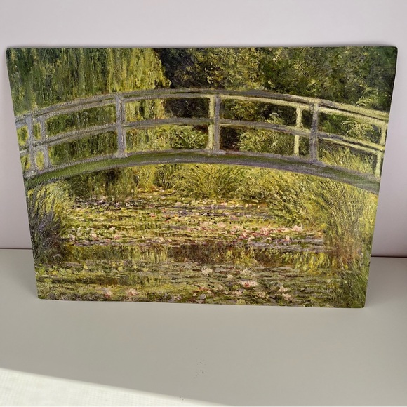 Classic Art Canvas Set - Mona Lisa, Venice, and Water Lilies Monet Decor - Picture 5 of 13